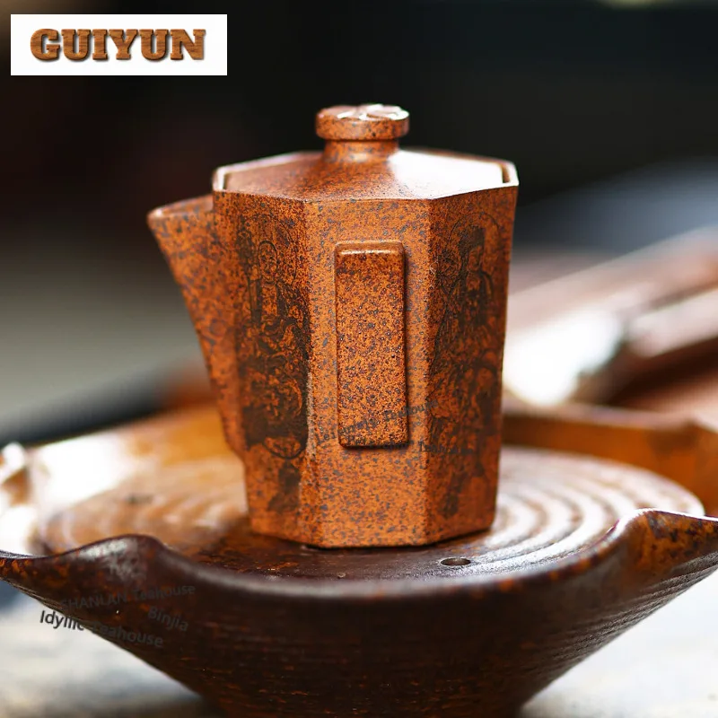 180ml Zen Yixing Purple Clay Teapots Handmade Bodhisattvas Hand Grab Pot Raw Ore The Keel Gold Sand Mud Kettle Zisha Tea Set
180ml Zen Yixing Purple Clay Teapots Handmade Bodhisattvas Hand Grab Pot Raw Ore The Keel Gold Sand Mud Kettle Zisha Tea Set