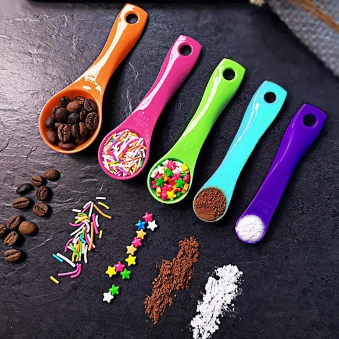 5pcs Colorful Plastic Measuring Spoon Set Kitchen Baking Plastic Measuring Spoon Measuring Tools
5pcs Colorful Plastic Measuring Spoon Set Kitchen Baking Plastic Measuring Spoon Measuring Tools