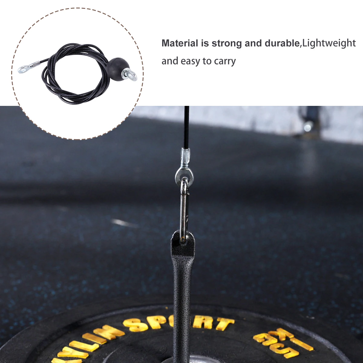 Fitness Equipment Wire Rope Durable Cable Home Exercise Accessories Pulley Long Use Practical Fitness Shaping Steel
Fitness Equipment Wire Rope Durable Cable Home Exercise Accessories Pulley Long Use Practical Fitness Shaping Steel