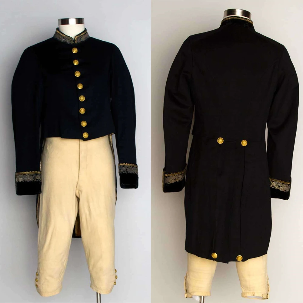 1830s Military Uniform Men's British Napoleon Officer Jacket Pants Soldier Outfits Victorian Regency Colonial Hussar Tuxedo Suit
1830s Military Uniform Men's British Napoleon Officer Jacket Pants Soldier Outfits Victorian Regency Colonial Hussar Tuxedo Suit