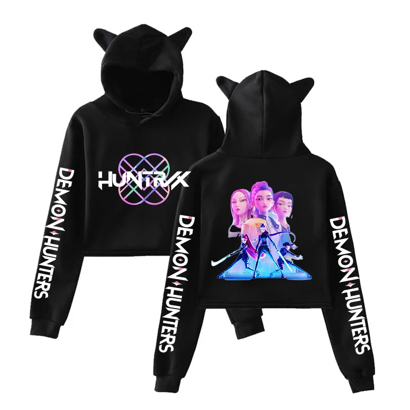 New Anime Kpop Demon Hunters Print Hooded Fashion Women Girl Sweatshirt Cropped Hoodies Casual Tops Harajuku Cat Ear Sweatshirt
New Anime Kpop Demon Hunters Print Hooded Fashion Women Girl Sweatshirt Cropped Hoodies Casual Tops Harajuku Cat Ear Sweatshirt