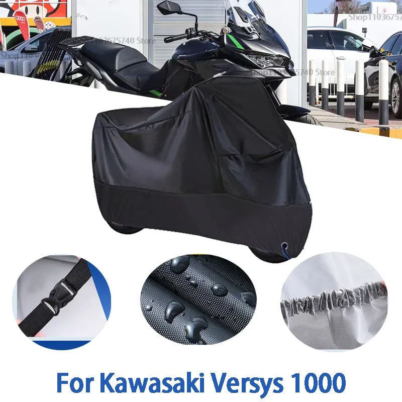 Motorcycle Full Covers For Kawasaki Versys 1000 Car Outdoors Sun Protection Dust No Ear Thickened Oxford Clothcover Accessories
Motorcycle Full Covers For Kawasaki Versys 1000 Car Outdoors Sun Protection Dust No Ear Thickened Oxford Clothcover Accessories
