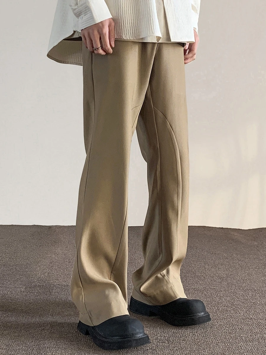 Elastic Flared Floor-Length Men's Pants plus Size Casual Spring Summer Drapey Straight Leg Trousers Faionable Loose Fit
Elastic Flared Floor-Length Men's Pants plus Size Casual Spring Summer Drapey Straight Leg Trousers Faionable Loose Fit