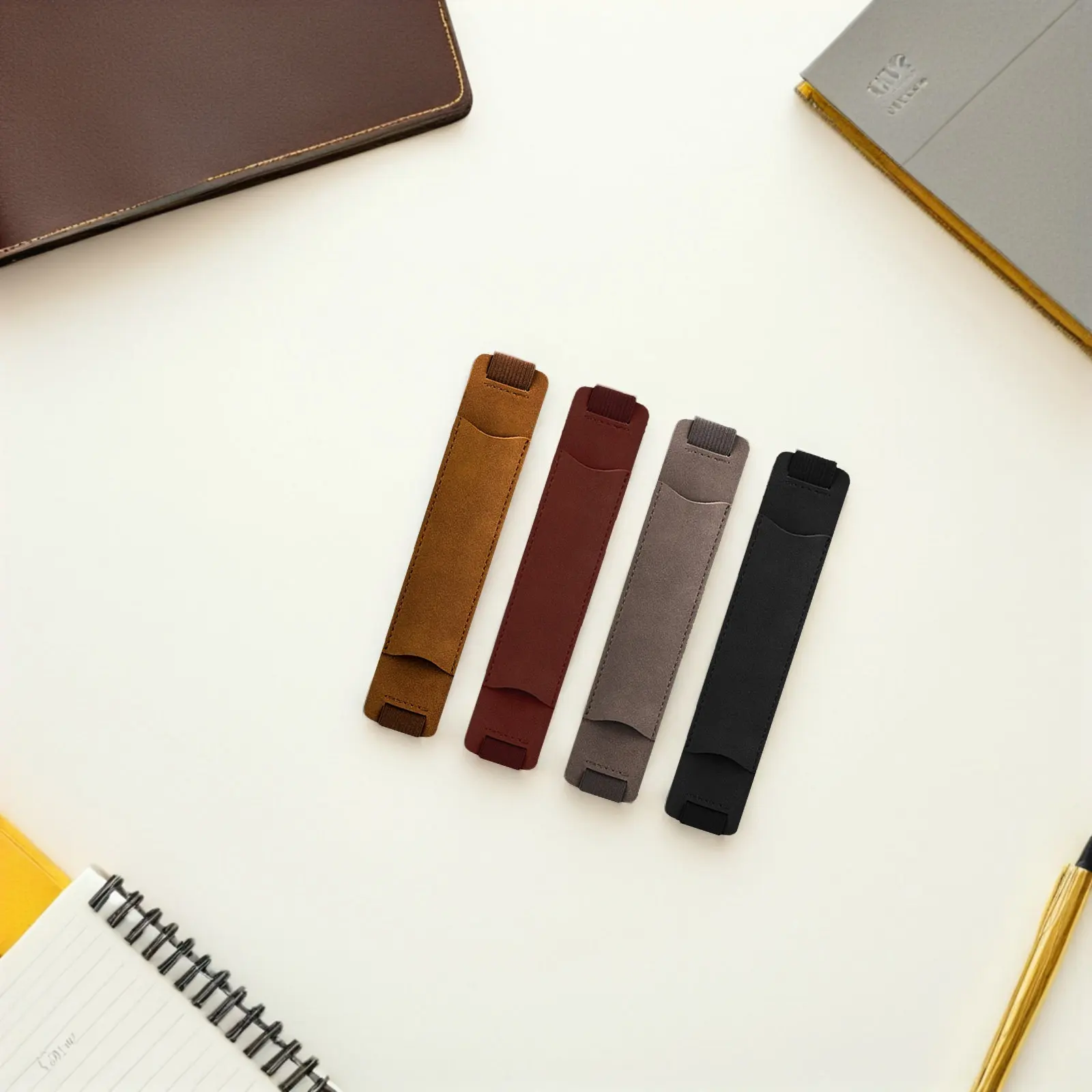 4Pcs Pen Sleeves for Notebook Fountain Pens Elastic Band Scratch-Proof Protective Holder Business Travel Gift
4Pcs Pen Sleeves for Notebook Fountain Pens Elastic Band Scratch-Proof Protective Holder Business Travel Gift
