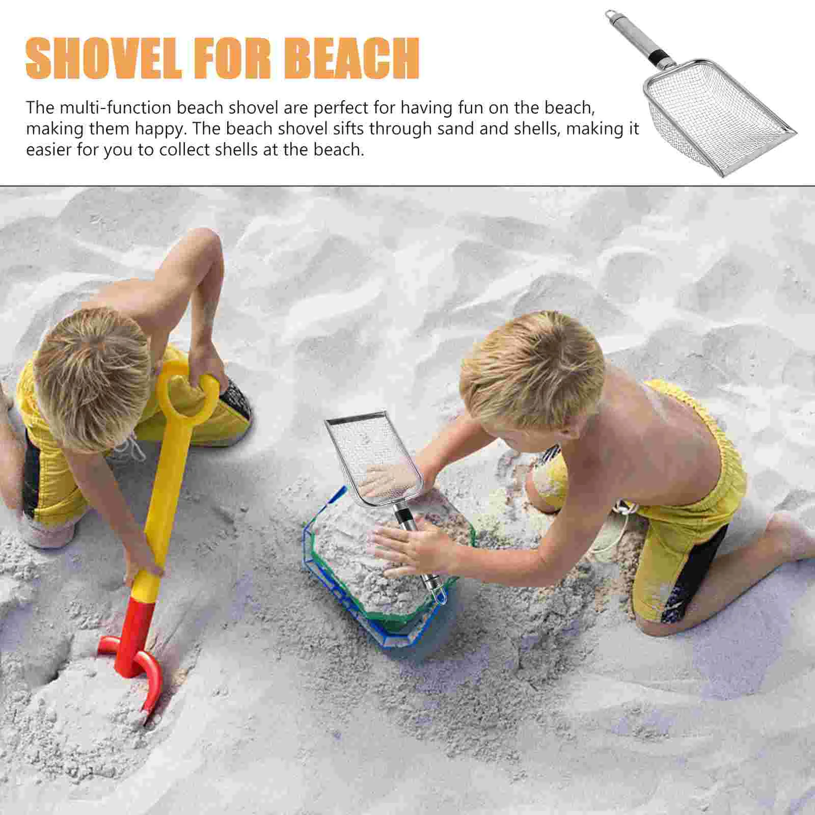 Stainless Steel Beach Mesh 3.8mm Sand Filter Handheld Tool for Shell Collecting Portable Child Play Shovels Anti Wear
Stainless Steel Beach Mesh 3.8mm Sand Filter Handheld Tool for Shell Collecting Portable Child Play Shovels Anti Wear