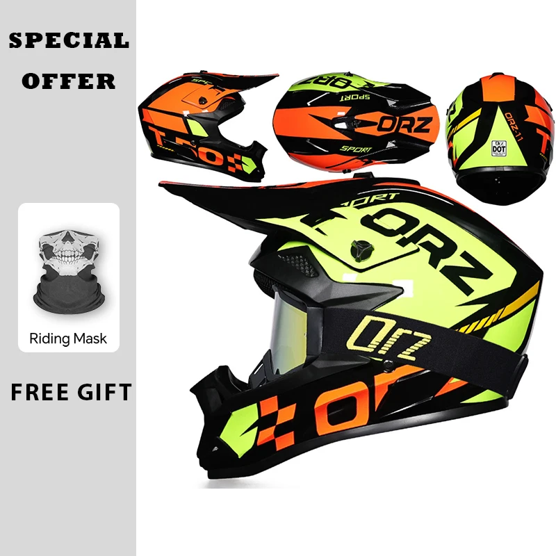 Professional Racing Helmet Sports Helmet Motocross Helmet ORZ Off Road Riding Helmets Men Women Dirt Bike Helmets Mountain
Professional Racing Helmet Sports Helmet Motocross Helmet ORZ Off Road Riding Helmets Men Women Dirt Bike Helmets Mountain