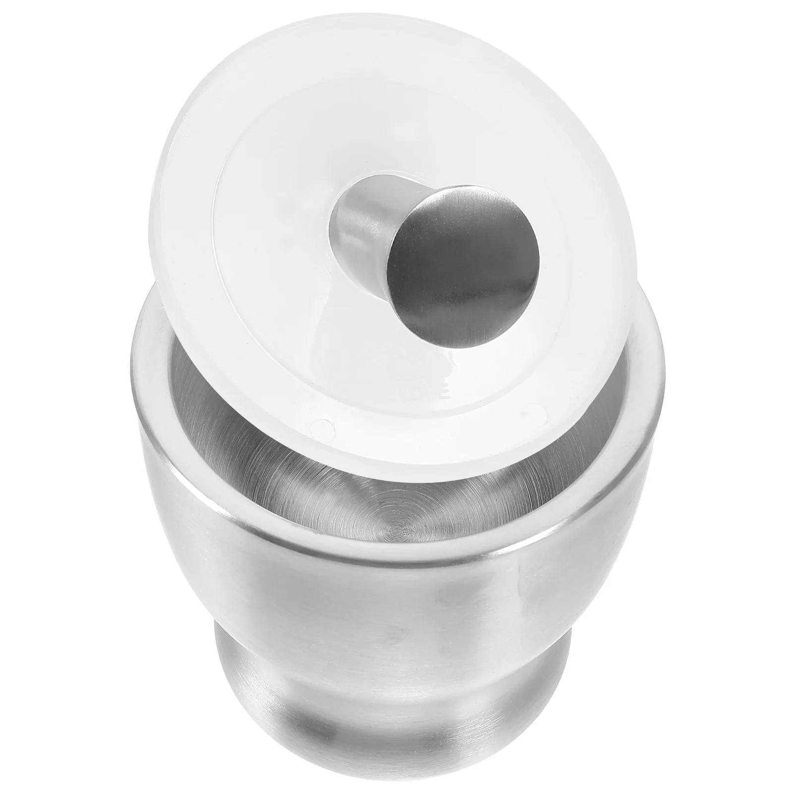 Stainless Steel Cup Garlic Pounder Medicine Pounding Tank Pressure Garlic Mashed Garlic Masher Daosuan Device with Lid Size S 
Stainless Steel Cup Garlic Pounder Medicine Pounding Tank Pressure Garlic Mashed Garlic Masher Daosuan Device with Lid Size S