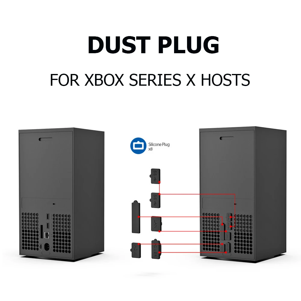 Silicone Dirty Prevent Mesh with Dust Pulgs Protective Net Antidust Cover Case Cover for Xbox Series X Game Console
Silicone Dirty Prevent Mesh with Dust Pulgs Protective Net Antidust Cover Case Cover for Xbox Series X Game Console