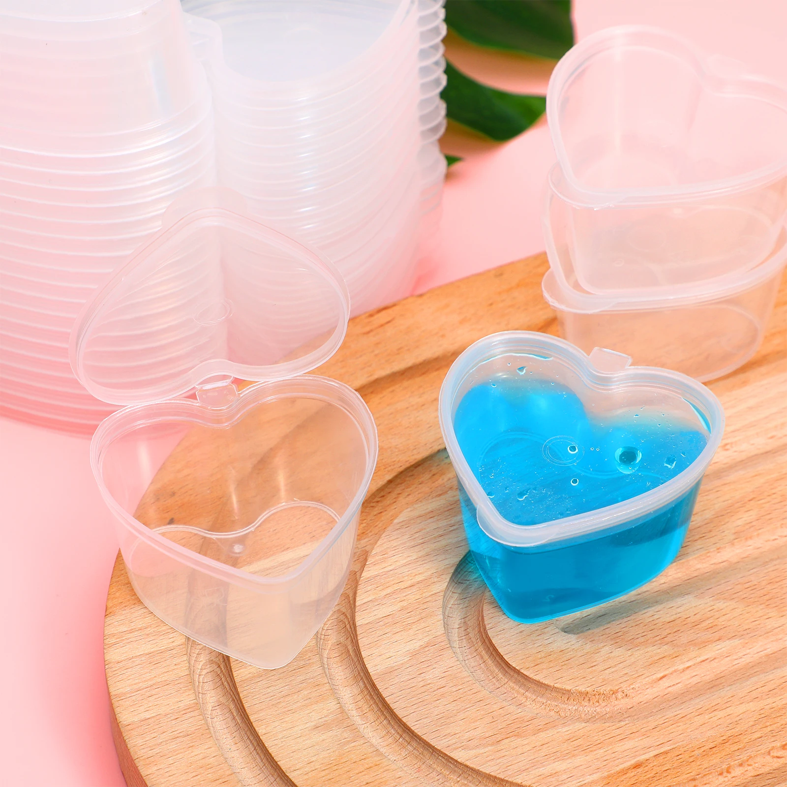 25pcs Heart Shaped Clear Storage Boxes PP Material Jewelry Organizer Transparent DIY Container Small Footprint Space Saving
25pcs Heart Shaped Clear Storage Boxes PP Material Jewelry Organizer Transparent DIY Container Small Footprint Space Saving