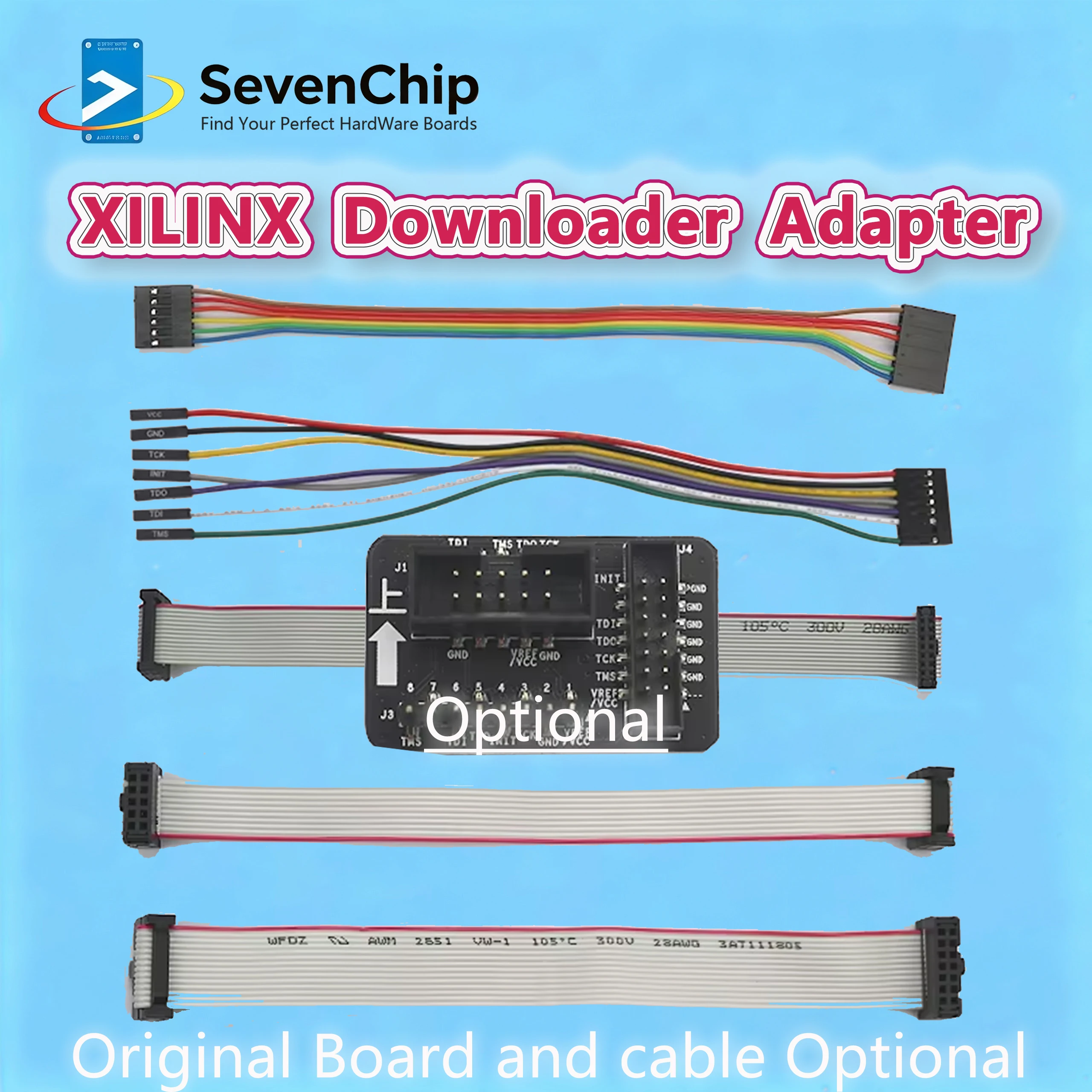 XILINX Downloader Adapter Board/ JTAG Cable /Red Original Dedicated Adapter Board Optional, 2.54MM 2.0MM 6P 8P 10P 14PIN Flywire
XILINX Downloader Adapter Board/ JTAG Cable /Red Original Dedicated Adapter Board Optional, 2.54MM 2.0MM 6P 8P 10P 14PIN Flywire