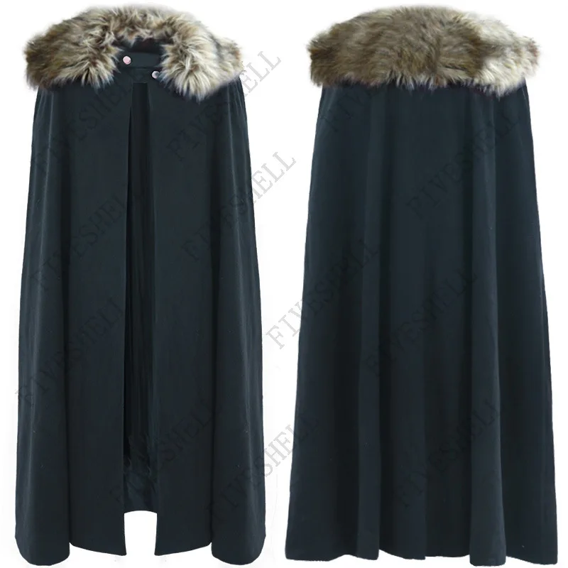 2023 Gothic Men Cape Halloween Costume Men's Medieval Costume Cloak Winter Fur Collar Larp Viking Cosplay Cape Coat
2023 Gothic Men Cape Halloween Costume Men's Medieval Costume Cloak Winter Fur Collar Larp Viking Cosplay Cape Coat