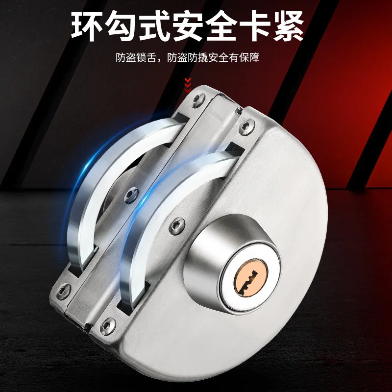 Sliding Central Glass Door Lock,304 stainless steel,without hole,Bidirectional unlock,Double door,Frameless glass door
Sliding Central Glass Door Lock,304 stainless steel,without hole,Bidirectional unlock,Double door,Frameless glass door