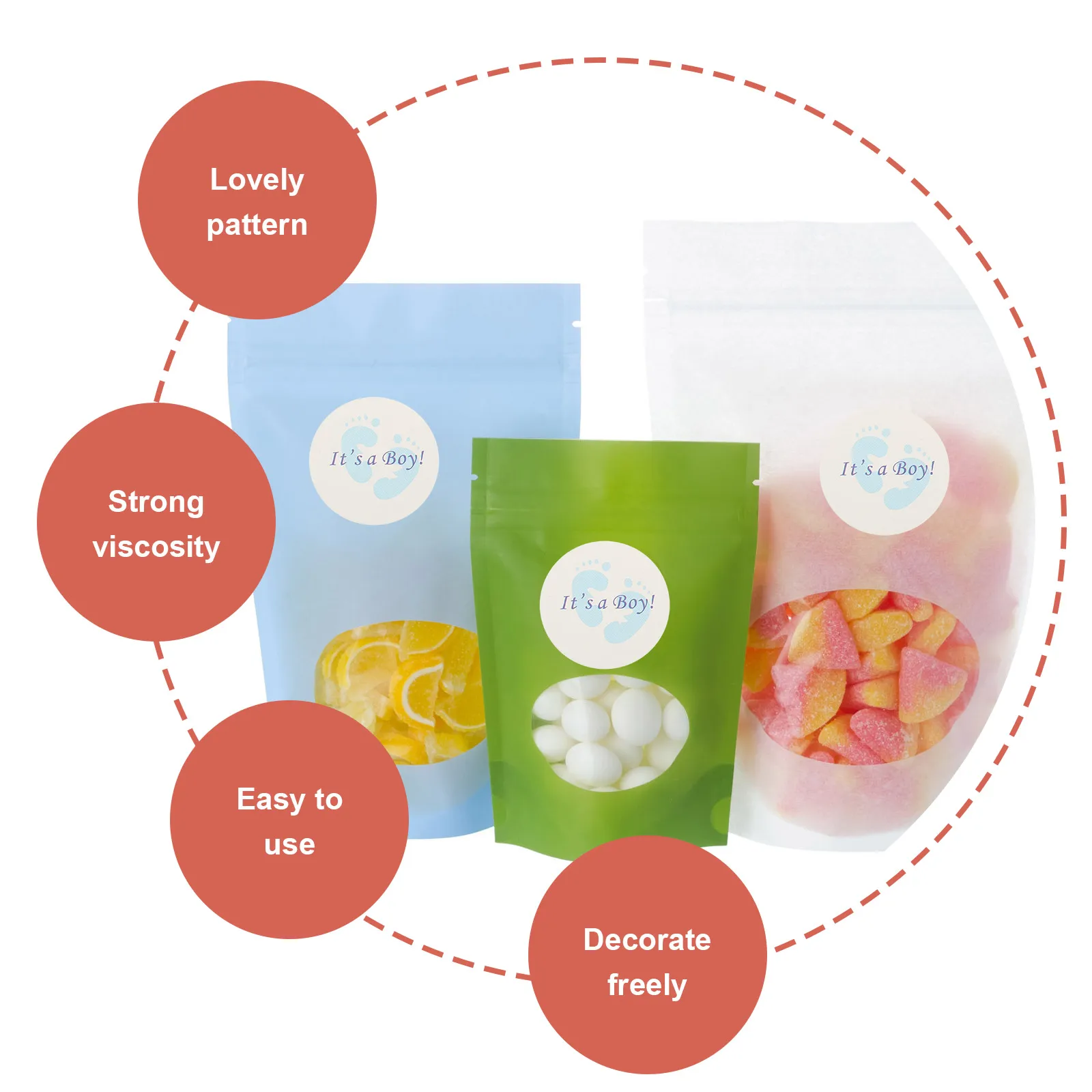 50 Sheets Sealing Stickers Strong Adhesive for Gift Wrapping Candy Pouch Scrapbooking Party Favor Sealing Sticker
50 Sheets Sealing Stickers Strong Adhesive for Gift Wrapping Candy Pouch Scrapbooking Party Favor Sealing Sticker