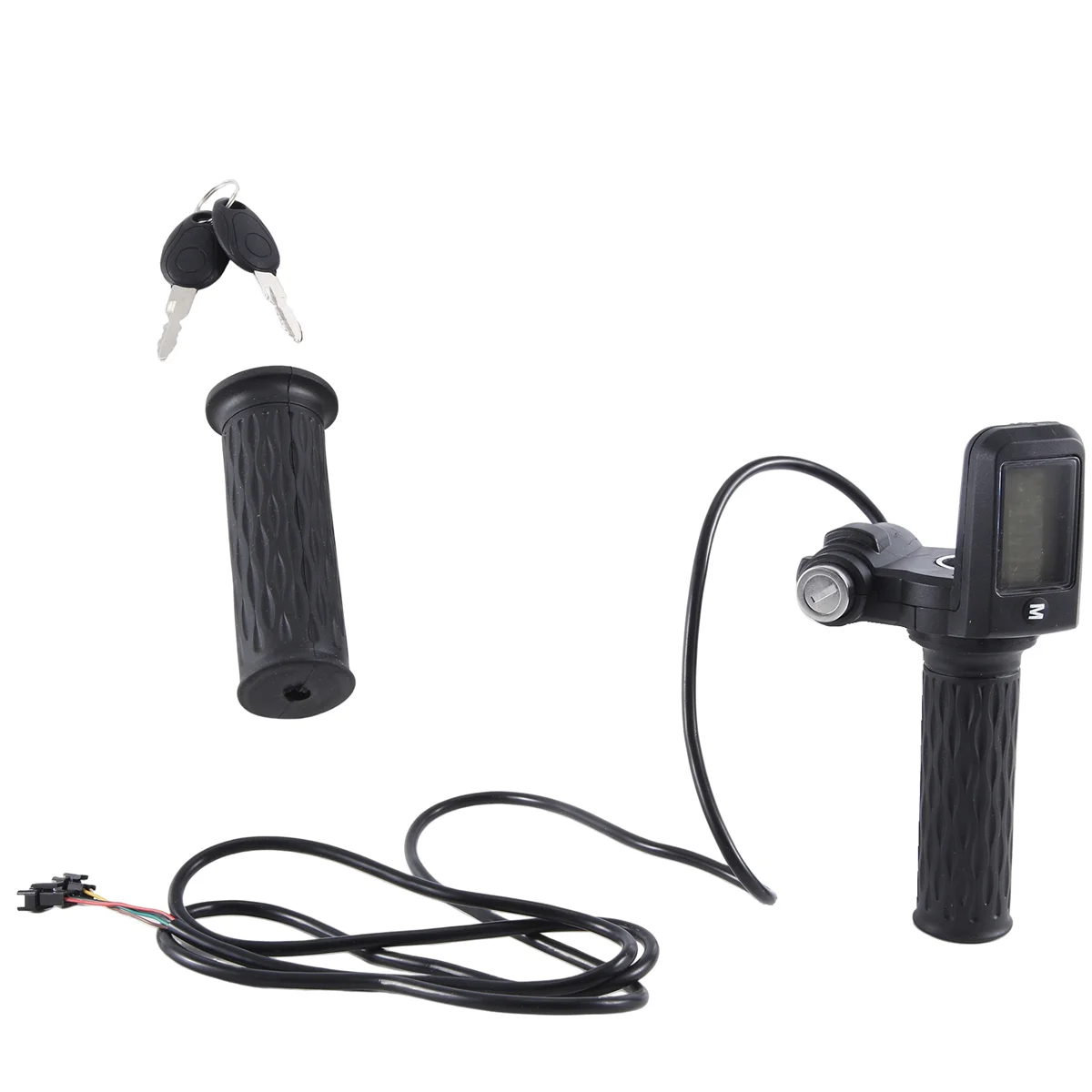 A06T-Electric Bike Twist Throttle LCD Display with Speed and Mileage and Battery Power with Lock
A06T-Electric Bike Twist Throttle LCD Display with Speed and Mileage and Battery Power with Lock