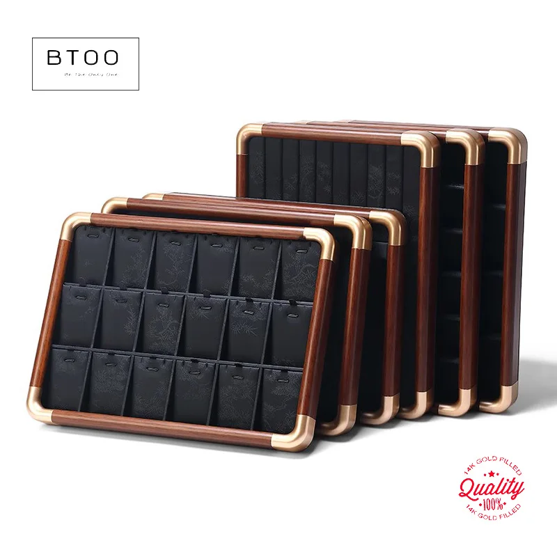 Luxury Wooden Jewelry Display Tray Organizer Ring Rows Black Velvet Showcase For Bracelets Necklaces Earrings Rings
Luxury Wooden Jewelry Display Tray Organizer Ring Rows Black Velvet Showcase For Bracelets Necklaces Earrings Rings