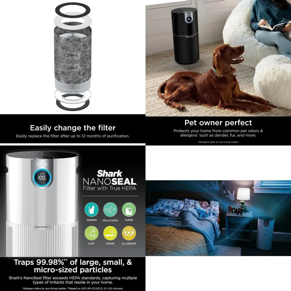 Очиститель воздуха HEPA MAX с функцией Clean Sense, для помещений до 125 м², удаление 99,98% пыли и аллергенов, белый (восстановленный)
Очиститель воздуха HEPA MAX с функцией Clean Sense, для помещений до 125 м², удаление 99,98% пыли и аллергенов, белый (восстановленный)