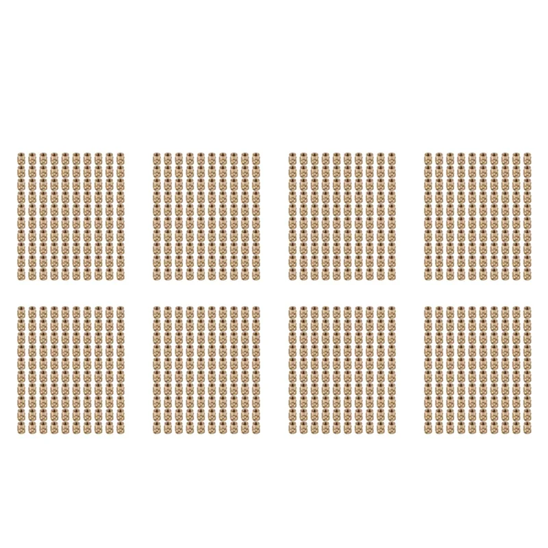 AB41-800Pcs M3 Thread Knurled Brass Threaded Heat Set Heat Resistant Insert Embedment Nut For 3D Printer
AB41-800Pcs M3 Thread Knurled Brass Threaded Heat Set Heat Resistant Insert Embedment Nut For 3D Printer