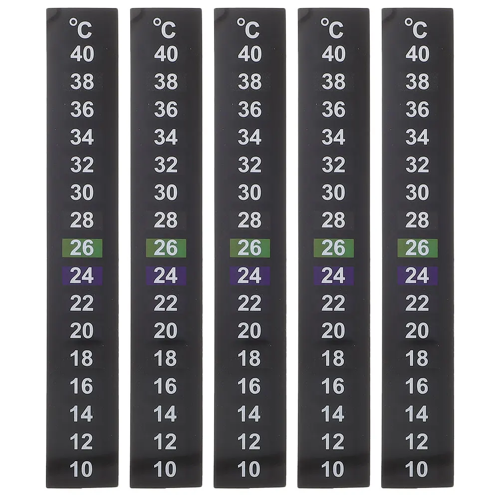 5 pcs Aquarium Thermometer Sticker Fish Tank Temperature Strip 10 to 40 Degrees Easy Self Adhesive Safe Material Durability
5 pcs Aquarium Thermometer Sticker Fish Tank Temperature Strip 10 to 40 Degrees Easy Self Adhesive Safe Material Durability