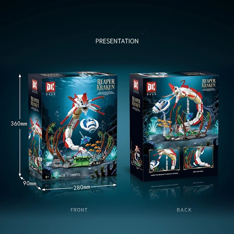 MOC Deep Sea Death Sea Eating Beasts Monster Building Blocks Abstract Fish Animal Model Assembly Creative Toy Set for Fans Gift
MOC Deep Sea Death Sea Eating Beasts Monster Building Blocks Abstract Fish Animal Model Assembly Creative Toy Set for Fans Gift