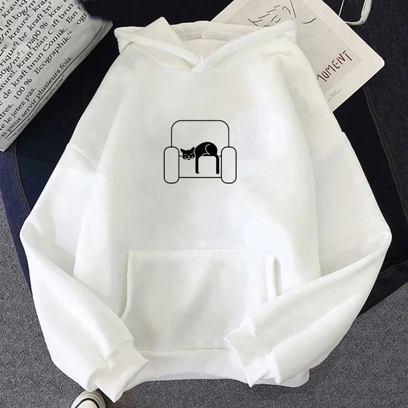 Hoodies for Women Spring Autumn Long Sleeve Sweatshirts Harajuku Hoody Cute Cat Printed Pullover Top Loose Streetwear
Hoodies for Women Spring Autumn Long Sleeve Sweatshirts Harajuku Hoody Cute Cat Printed Pullover Top Loose Streetwear