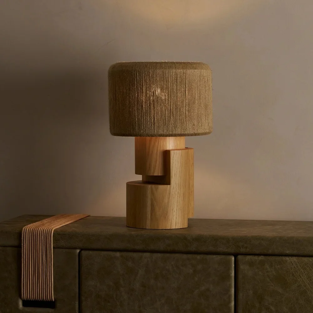 !@Geometric Joinery Wood Craft Table Lamp Oak Block Design Lighting Ornament for Rustic Home Decor
!@Geometric Joinery Wood Craft Table Lamp Oak Block Design Lighting Ornament for Rustic Home Decor