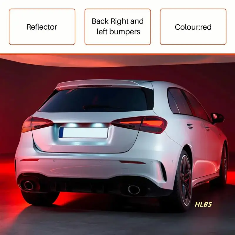 Reflective Strip Rear Bumper Reflector For Mercedes Benz A-Class W177 2020-2022 A1778203301, A1778203401
Reflective Strip Rear Bumper Reflector For Mercedes Benz A-Class W177 2020-2022 A1778203301, A1778203401