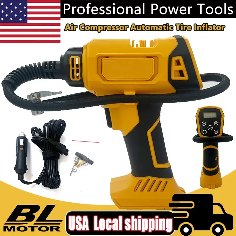 Fit Dewalt Air Compressor Automatic Tire Inflator Rechargeable Handheld Electric Pump with Digital Pressure Gauge for Car
Fit Dewalt Air Compressor Automatic Tire Inflator Rechargeable Handheld Electric Pump with Digital Pressure Gauge for Car
