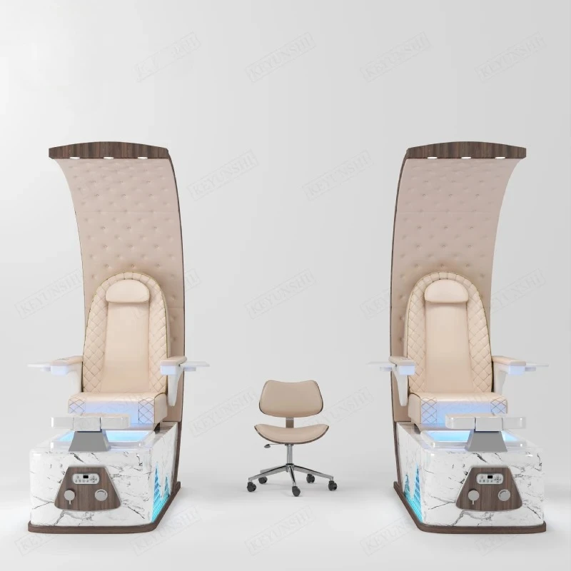 Luxury Modern Professional Throne High Back Foot Spa Massage Manicure Pedicure Chairs for Nail Salon With LED Base
Luxury Modern Professional Throne High Back Foot Spa Massage Manicure Pedicure Chairs for Nail Salon With LED Base