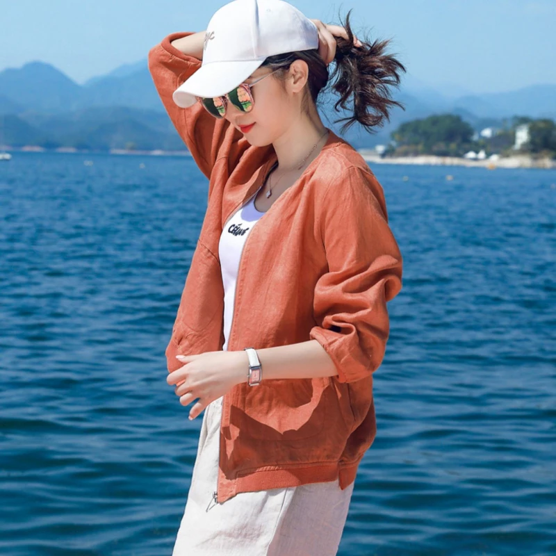 2024 Summer Women Fashion Long Sleeve Sun Protection Jacket Female Sunscreen Clothing Ladies New Thin Solid Color Coats S49
2024 Summer Women Fashion Long Sleeve Sun Protection Jacket Female Sunscreen Clothing Ladies New Thin Solid Color Coats S49