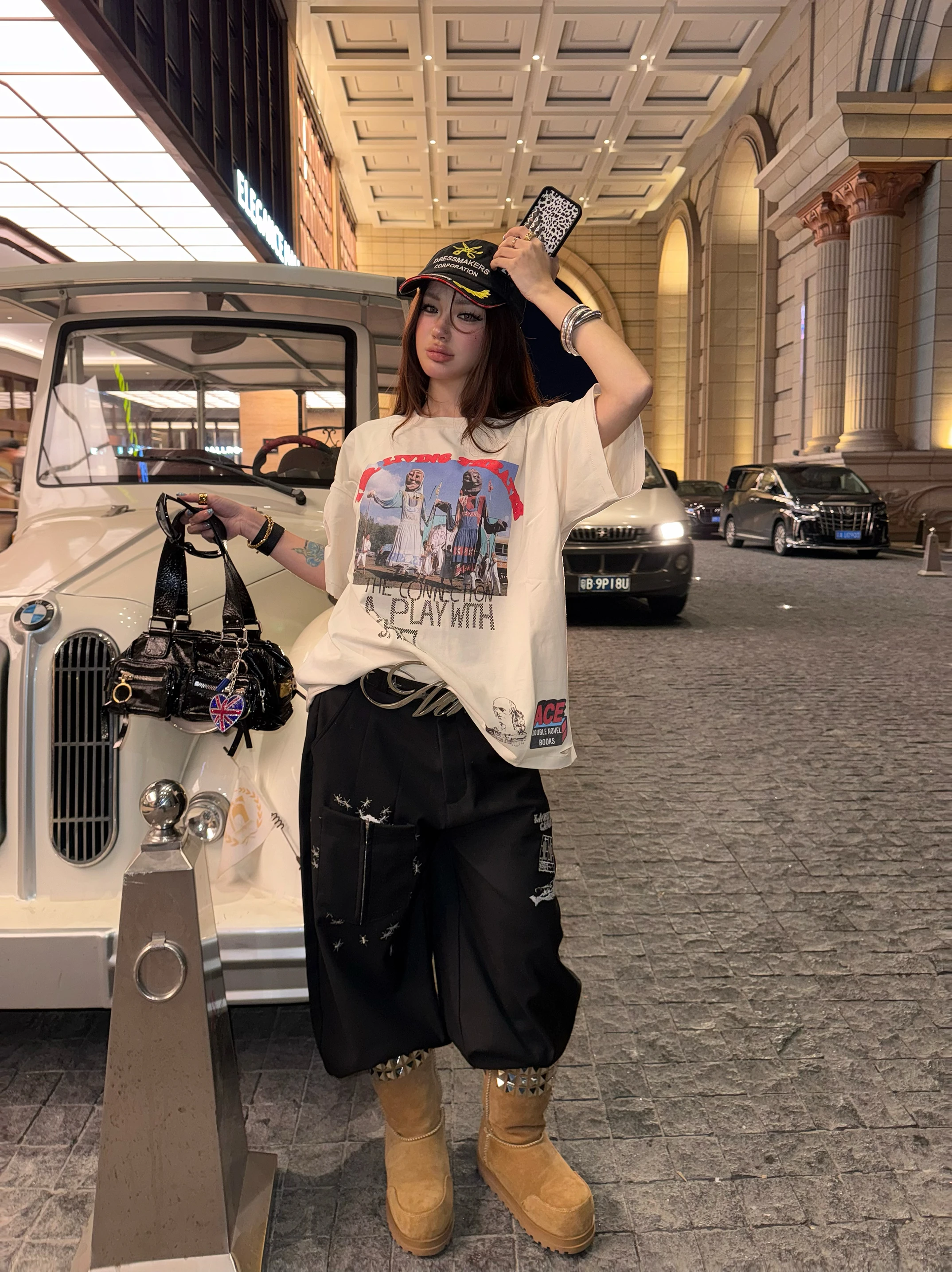 Paly American Casual Retro Waed Letter Portrait Print Loose ort Sve T-irt Cotton ex Comfortable Fit round Ne
Paly American Casual Retro Waed Letter Portrait Print Loose ort Sve T-irt Cotton ex Comfortable Fit round Ne