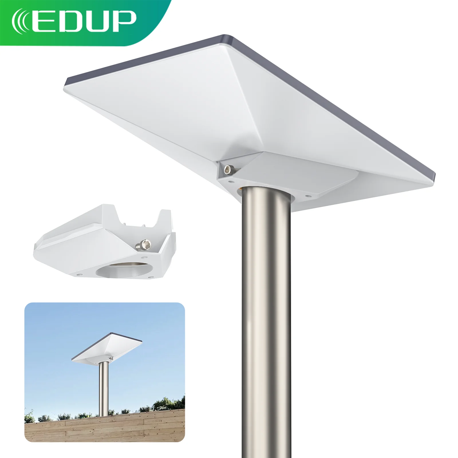 EDUP SK0119 Starlink Mini Pipe Adapter Flat Mount StarLink Roof Replacement or Additional Mounting Solution for Starlink Mini
EDUP SK0119 Starlink Mini Pipe Adapter Flat Mount StarLink Roof Replacement or Additional Mounting Solution for Starlink Mini