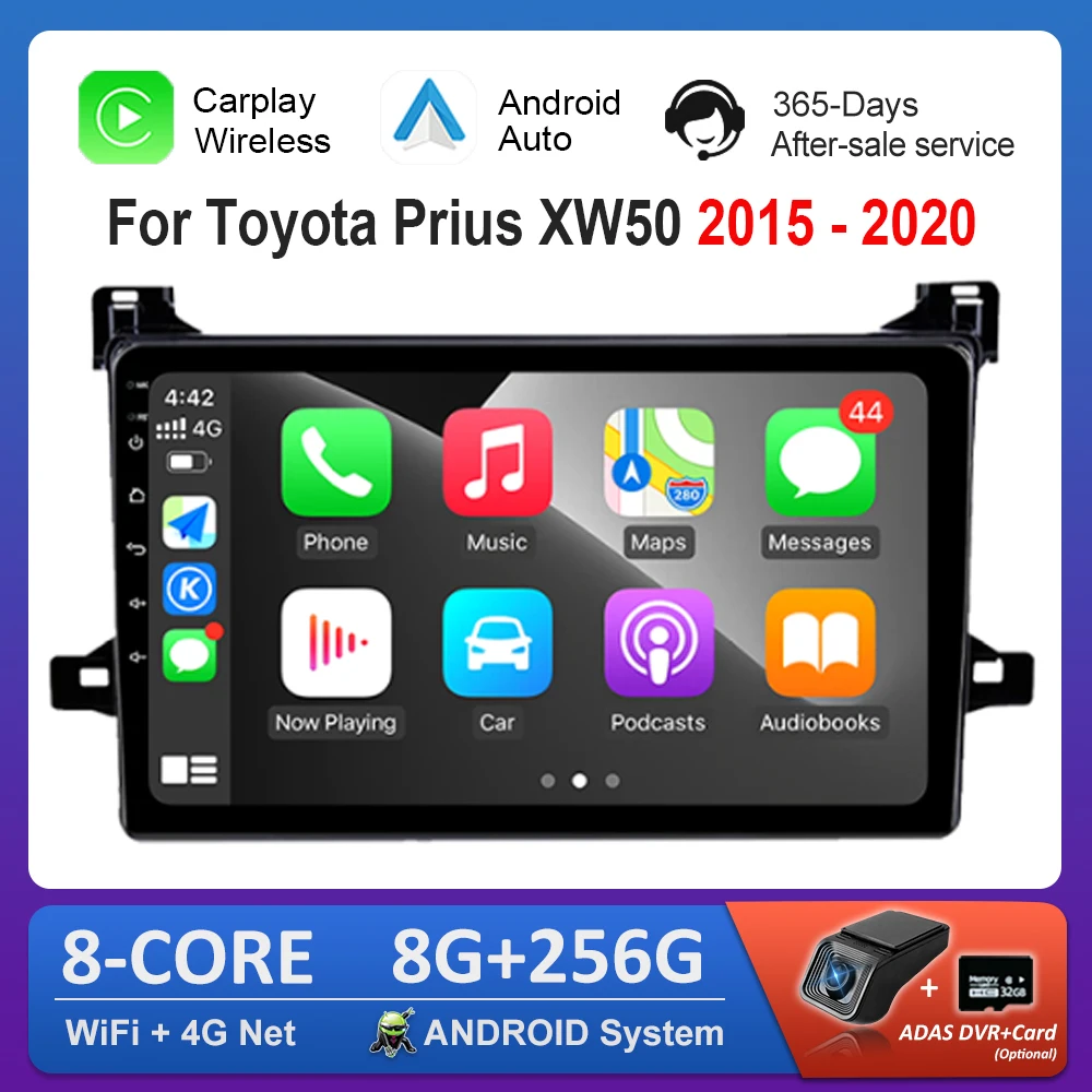 Android Auto Авто Радио Мультимедийный плеер 9-дюймовый для Toyota Prius XW50 2015-2020 WiFi GPS-навигация 4G Разделенный экран Головное устройство
Android Auto Авто Радио Мультимедийный плеер 9-дюймовый для Toyota Prius XW50 2015-2020 WiFi GPS-навигация 4G Разделенный экран Головное устройство