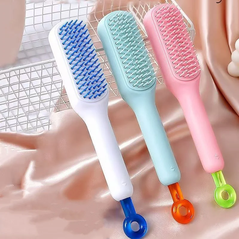 1pc Self-cleaning Hair Comb Anti Static Retractable One-pull Massage Brush Rotating Lifting Hairbrush Safety Airbag Combs Barber
1pc Self-cleaning Hair Comb Anti Static Retractable One-pull Massage Brush Rotating Lifting Hairbrush Safety Airbag Combs Barber