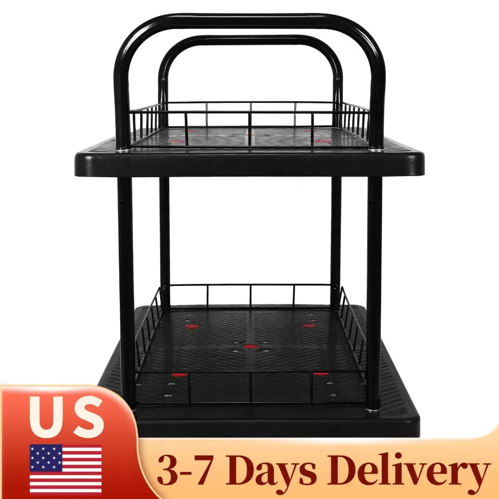 2 Tier Heavy Duty Rolling Utility Cart with Wheels Multipurpose Mobile Utility Cart for Warehouse/Garage/Cleaning/Manufacturing
2 Tier Heavy Duty Rolling Utility Cart with Wheels Multipurpose Mobile Utility Cart for Warehouse/Garage/Cleaning/Manufacturing