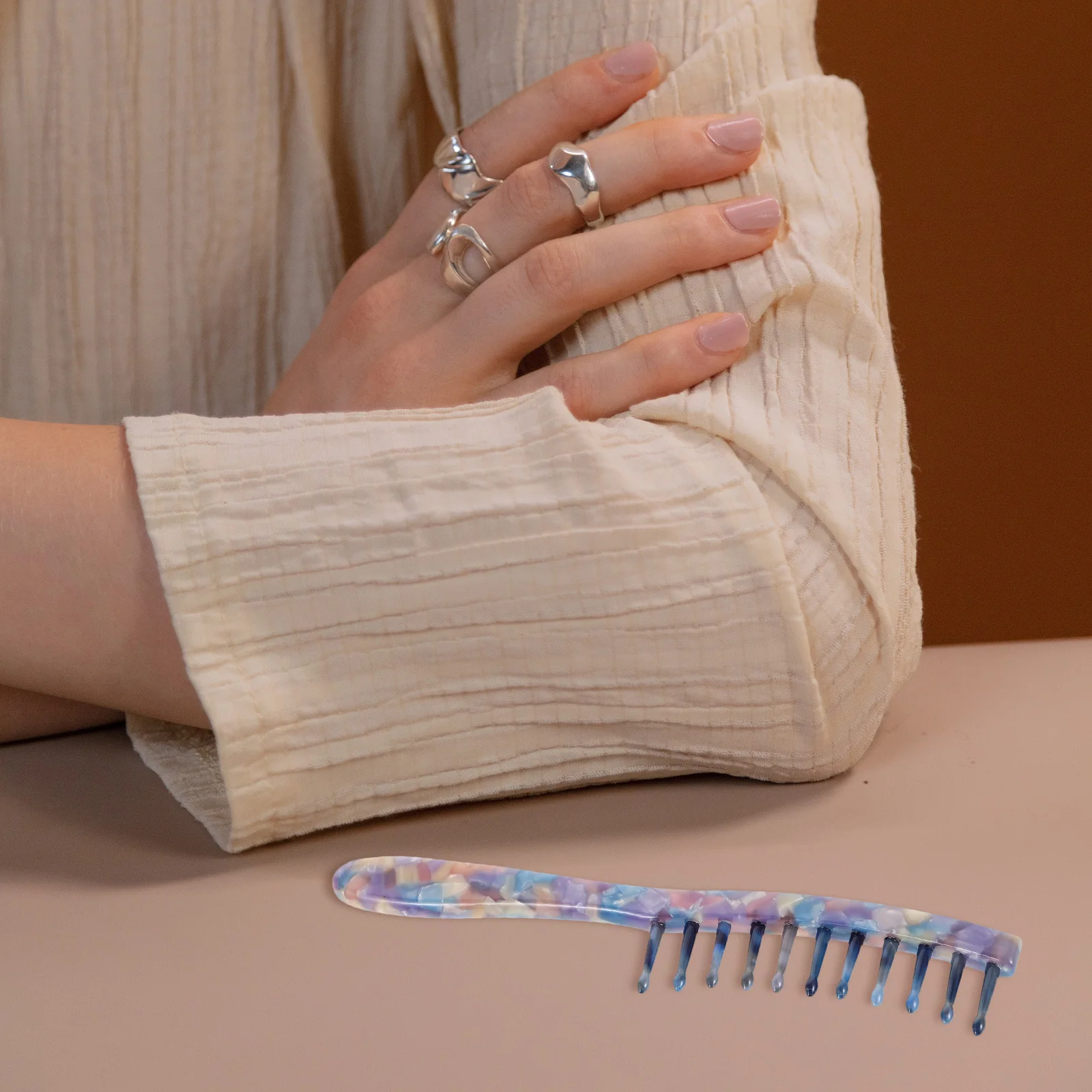 Pattern Wide Tooth Brush Curly Nine Case For Travel Comb Long Handle Detangler Massage Comb For Wet Curly Hair Women
Pattern Wide Tooth Brush Curly Nine Case For Travel Comb Long Handle Detangler Massage Comb For Wet Curly Hair Women