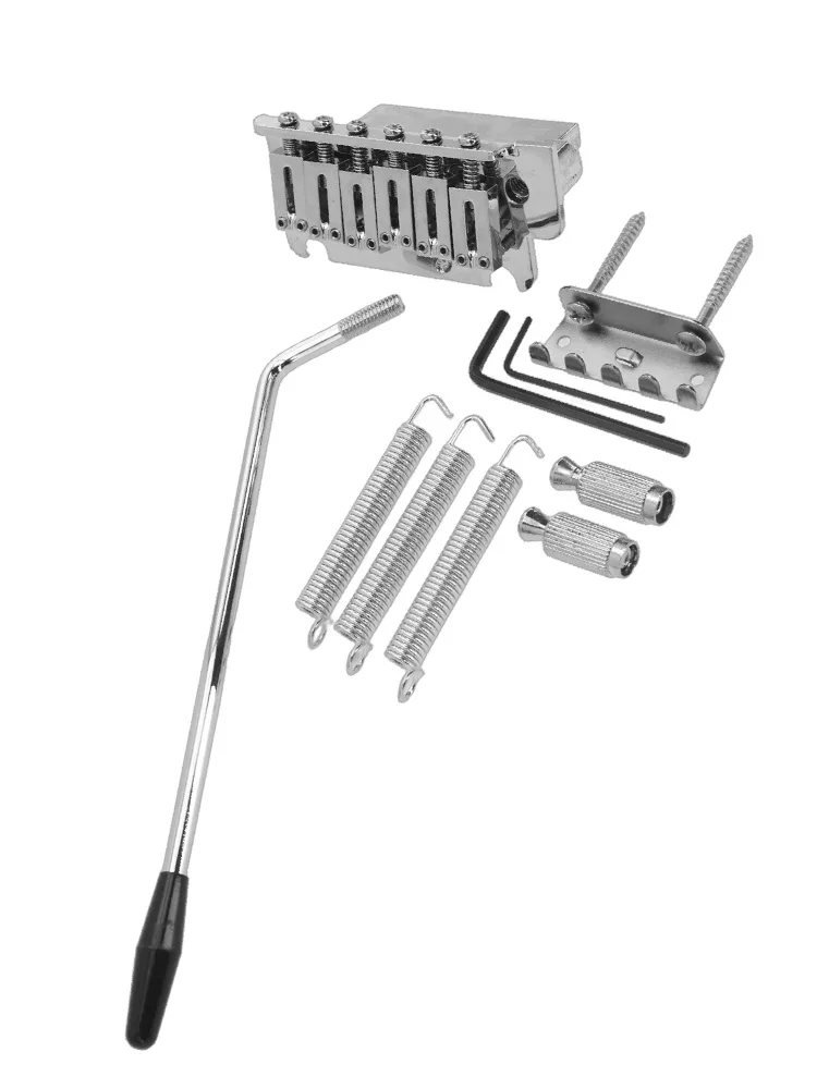 Reliable Performance String Metal Construction Complete Set Electric Guitar Replacement Tremolo Bridge System Chrome Plated
Reliable Performance String Metal Construction Complete Set Electric Guitar Replacement Tremolo Bridge System Chrome Plated
