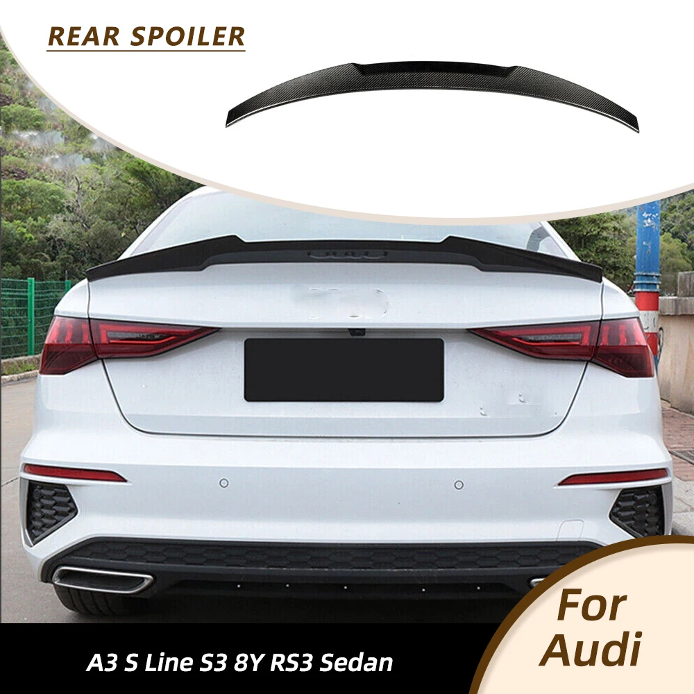 Car Rear Trunk Spoiler for Audi A3 S3 RS3 8Y 2021-2024 Sedan Car Rear Lip Spoiler HighKick Rear Wing Racing Spoiler Carbon Fiber
Car Rear Trunk Spoiler for Audi A3 S3 RS3 8Y 2021-2024 Sedan Car Rear Lip Spoiler HighKick Rear Wing Racing Spoiler Carbon Fiber