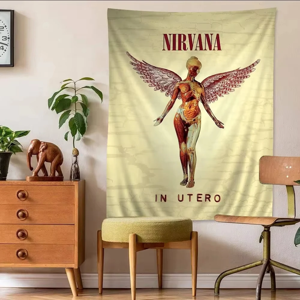Гобелен с изображением альбома Nirvana In Utero, гранж-рок-группа, декор для стен, устойчивый к выцветанию полиэстеровый баннер, подарок для фанатов музыки, для использования в помещении и на улице
Гобелен с изображением альбома Nirvana In Utero, гранж-рок-группа, декор для стен, устойчивый к выцветанию полиэстеровый баннер, подарок для фанатов музыки, для использования в помещении и на улице