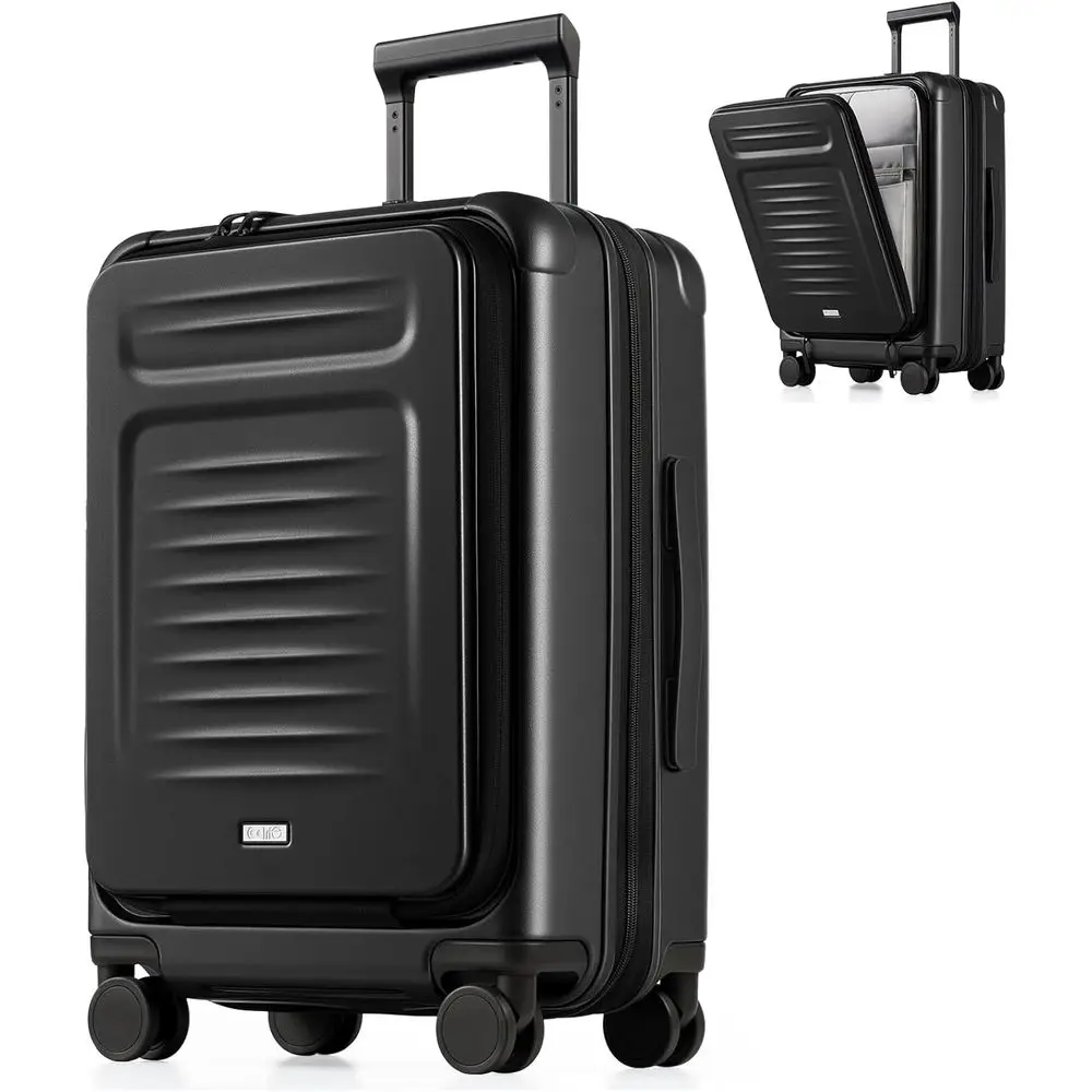Black Airline Approved 22x14x9 Carry On Hardshell Suitcase Expandable Front Pocket Spinner Wheels TSA Lock Travel Luggage
Black Airline Approved 22x14x9 Carry On Hardshell Suitcase Expandable Front Pocket Spinner Wheels TSA Lock Travel Luggage