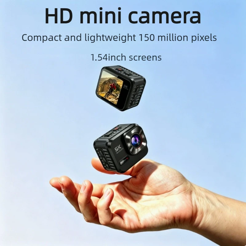 5K Mini Sports Camera Touch Screen Zoom Action Cam EIS 30M Waterproof Vlogging Camera
5K Mini Sports Camera Touch Screen Zoom Action Cam EIS 30M Waterproof Vlogging Camera