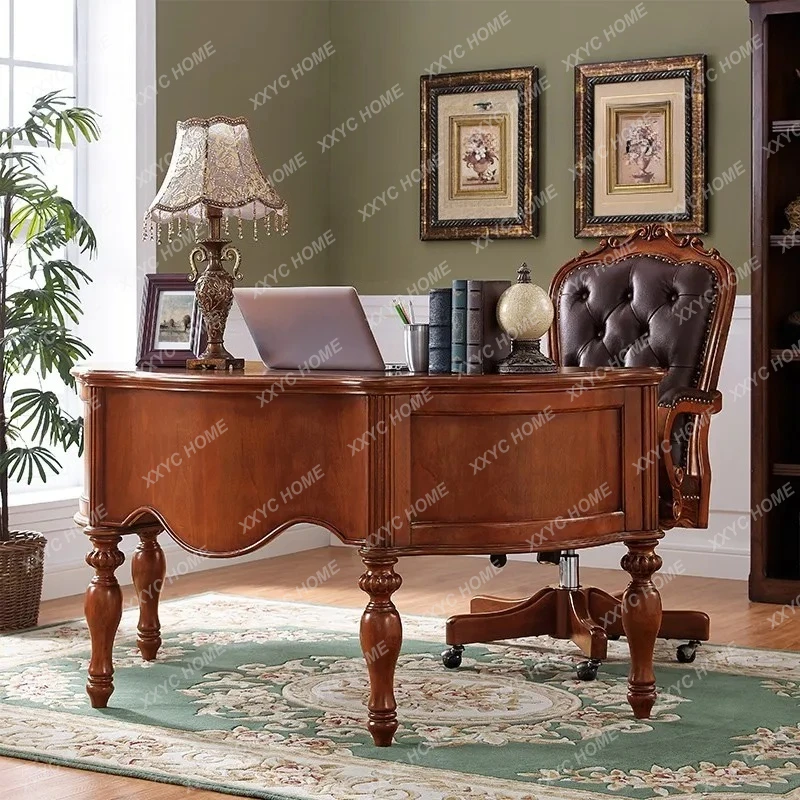 L solid wood desk semi-round simple home study office writing desk curved
L solid wood desk semi-round simple home study office writing desk curved