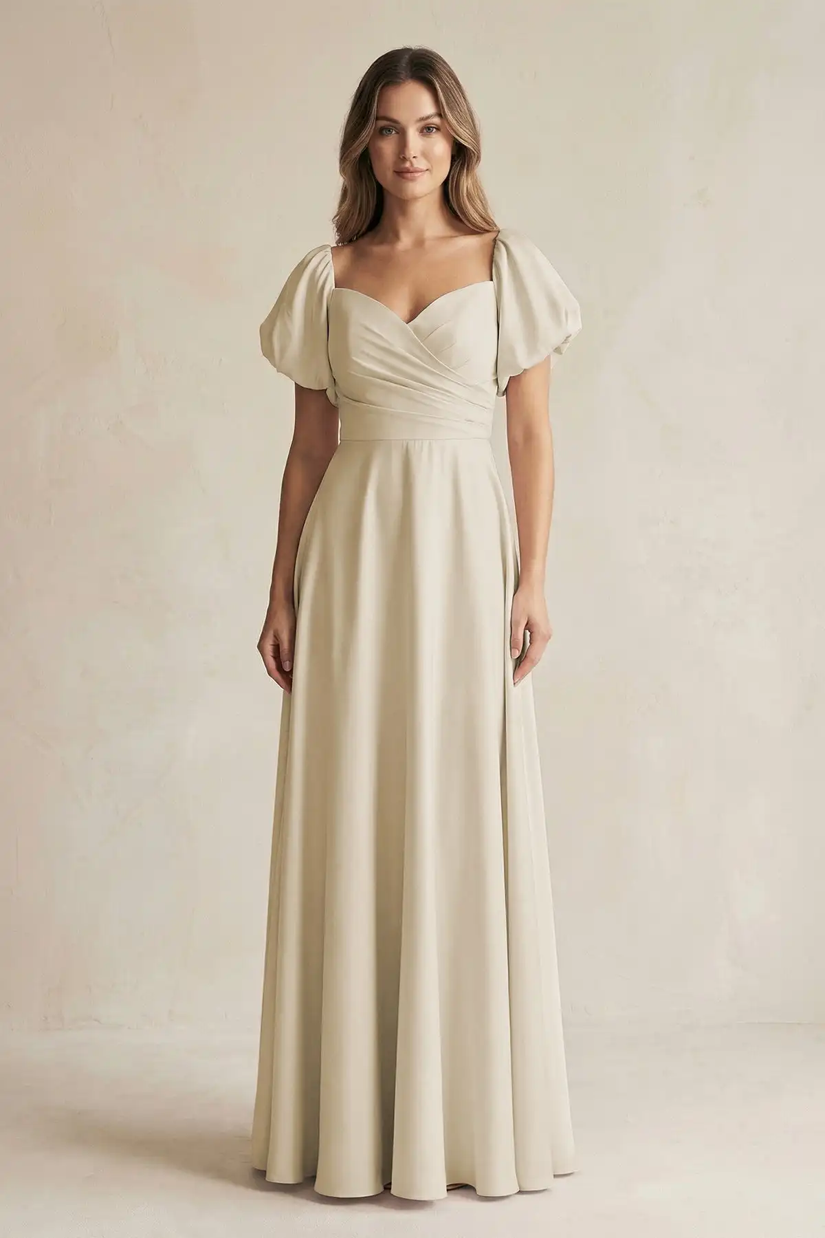 Sweetheart Puff Sleeve A-Line Chiffon Long Bridesmaid Dress Elegant Dress Women for Wedding Party Prom Dresses Evening Dresses
Sweetheart Puff Sleeve A-Line Chiffon Long Bridesmaid Dress Elegant Dress Women for Wedding Party Prom Dresses Evening Dresses