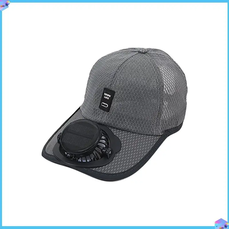 A43T Summer Solar Charging Fan Hat Solar Charging Breathable Mesh Hat For All People Sun Protection Dark Gray
A43T Summer Solar Charging Fan Hat Solar Charging Breathable Mesh Hat For All People Sun Protection Dark Gray