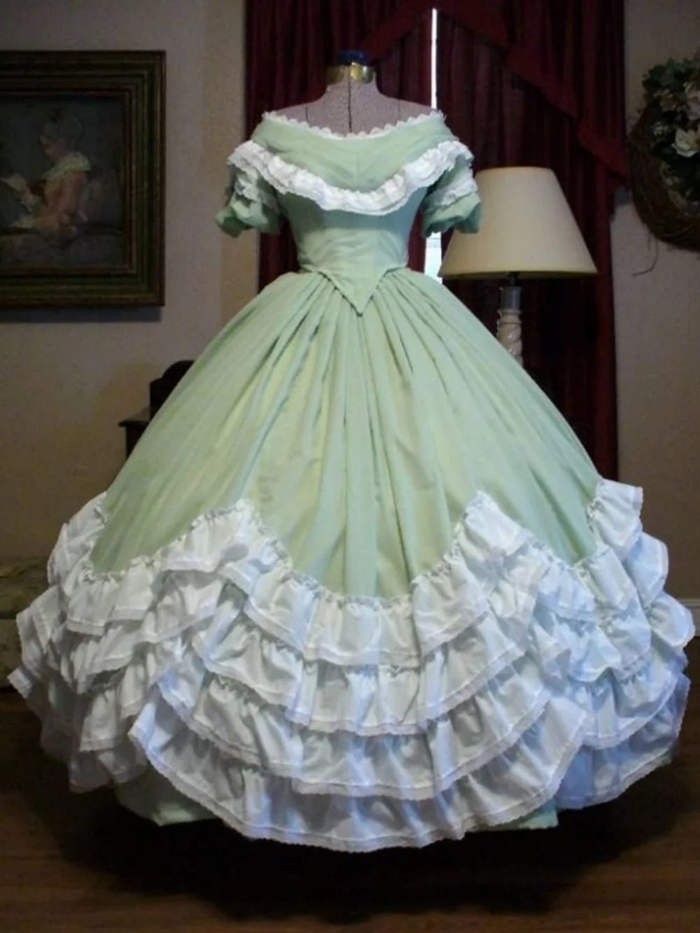 Royal Princess Tiered Ruffle Lolita Dress 1860s Sissi Costume Victorian Renaissance Civil War Southern Belle Rococo Ball Gown
Royal Princess Tiered Ruffle Lolita Dress 1860s Sissi Costume Victorian Renaissance Civil War Southern Belle Rococo Ball Gown