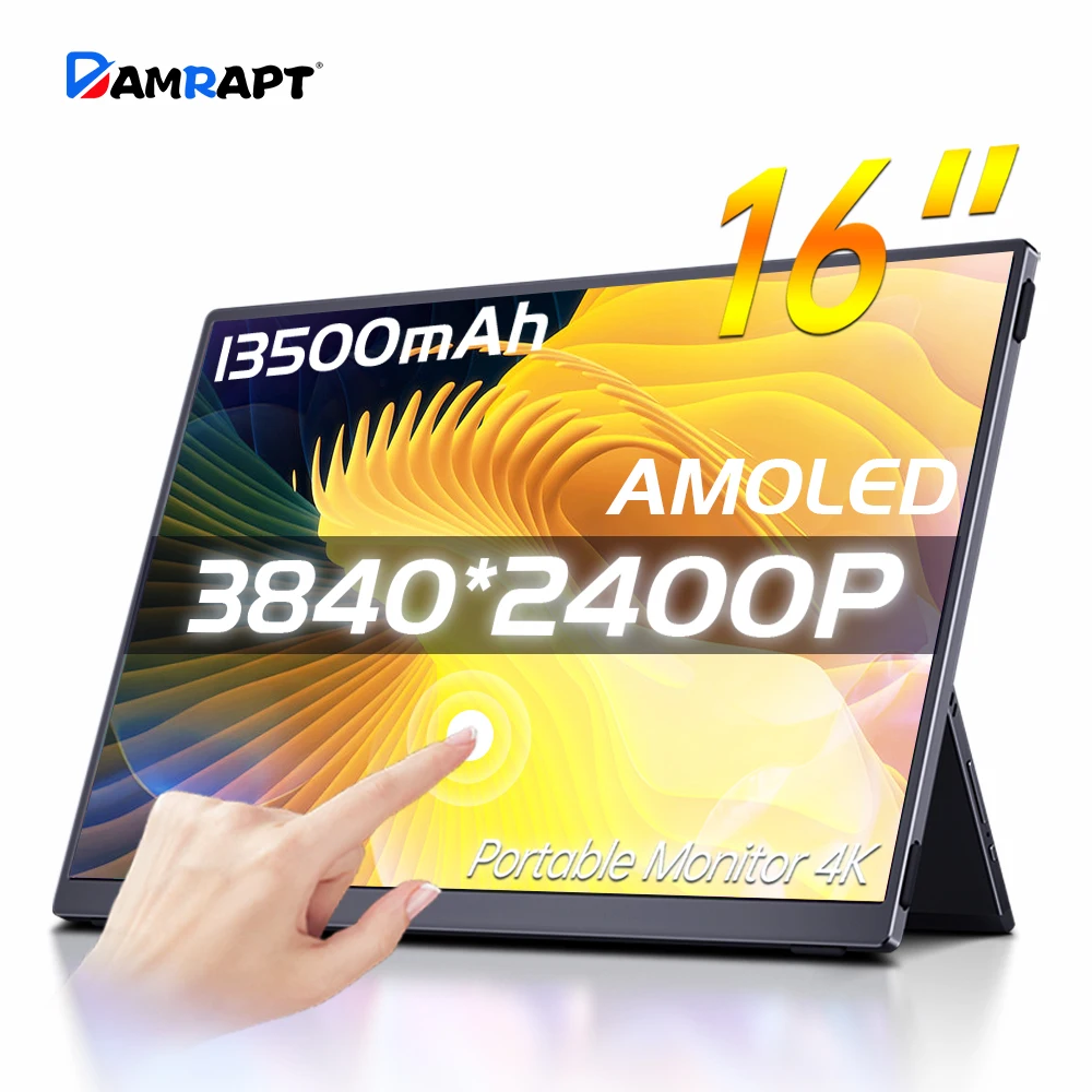 Портативный монитор Damrapt 16 дюймов, 4K OLED, 16:10, встроенный аккумулятор, дорожный дисплей для ноутбука, телефона, Xbox, дорожный дисплей Macbook
Портативный монитор Damrapt 16 дюймов, 4K OLED, 16:10, встроенный аккумулятор, дорожный дисплей для ноутбука, телефона, Xbox, дорожный дисплей Macbook