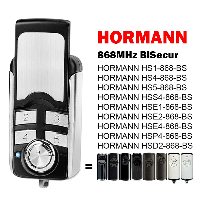 Для HORMANN BS BiSecur HSE4 HSE2 HSE1 HS5 HS4 HS1 HSP4 HSS4 HSD2 868 BS пульт дистанционного управления гаражными воротами/воротами 868 МГц передатчик
Для HORMANN BS BiSecur HSE4 HSE2 HSE1 HS5 HS4 HS1 HSP4 HSS4 HSD2 868 BS пульт дистанционного управления гаражными воротами/воротами 868 МГц передатчик