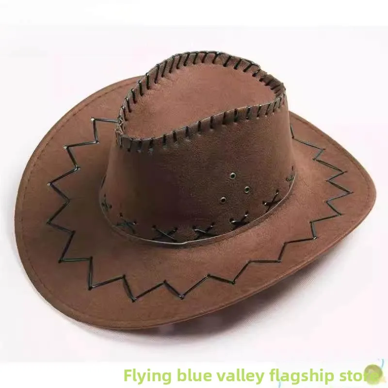 New Song Cowboy Hat Tilted Ethnic Dance Performance Props Western Sle Men's Winter Cap Outdoor Sports Hat by Fei Lan Gu
New Song Cowboy Hat Tilted Ethnic Dance Performance Props Western Sle Men's Winter Cap Outdoor Sports Hat by Fei Lan Gu
