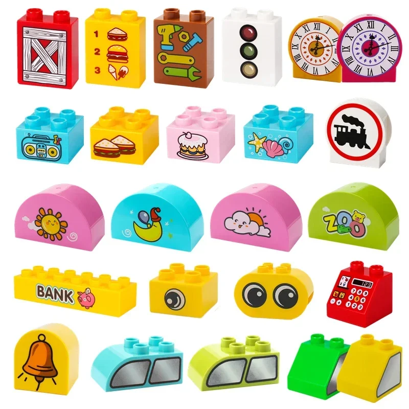 Big Building Blocks Accessories Compatible Large Bricks Pattern Print Animals Food Motifs Children Kids Plastic Educational Toys
Big Building Blocks Accessories Compatible Large Bricks Pattern Print Animals Food Motifs Children Kids Plastic Educational Toys