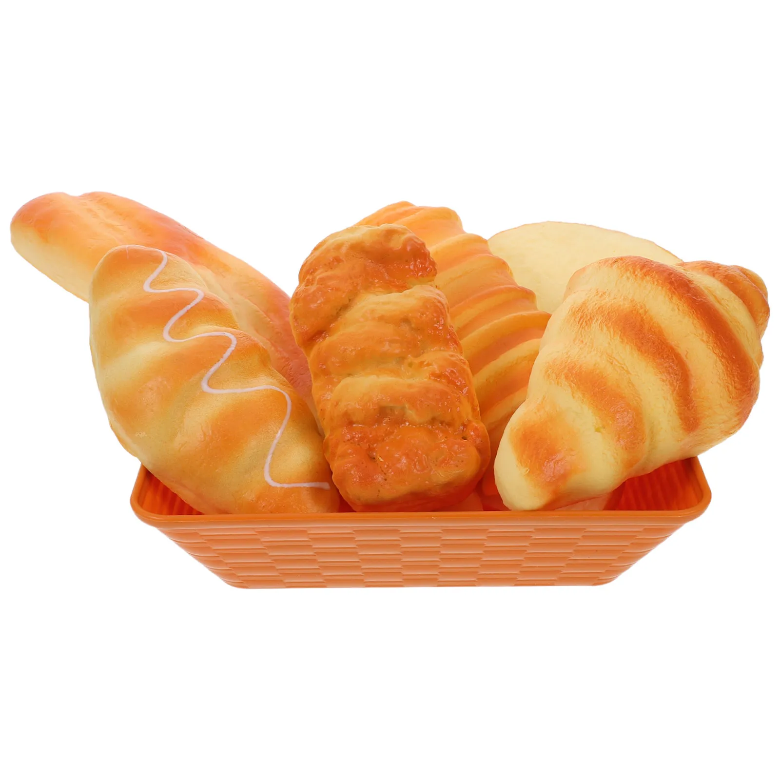 7Pcs Realistic Fake Bread Simulation Set Artificial Loaf Croissant Cake PU Bakery Dessert Props Squeeze Ball for Kitchen Display
7Pcs Realistic Fake Bread Simulation Set Artificial Loaf Croissant Cake PU Bakery Dessert Props Squeeze Ball for Kitchen Display