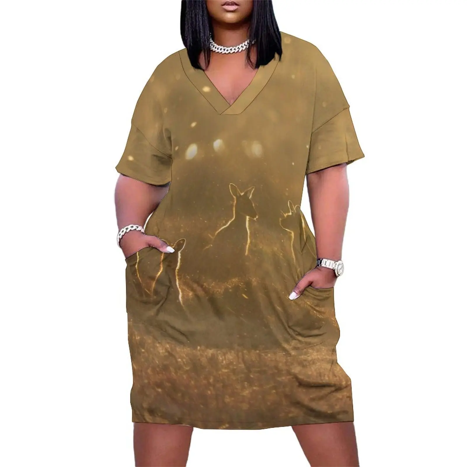 Kangaroos at sunset Loose Pocket Dress dress for women women's summer dresses 2025 dress summer
Kangaroos at sunset Loose Pocket Dress dress for women women's summer dresses 2025 dress summer